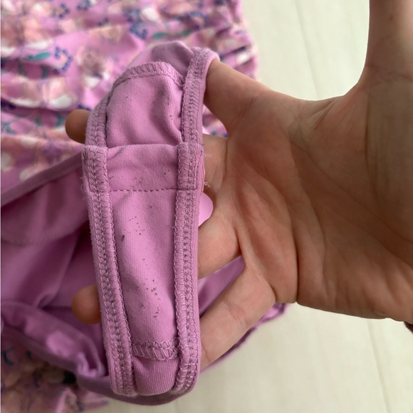 Free People Intimately Lilac Purple Bodysuit Butterfly mesh lace up size L - Picture 7 of 9